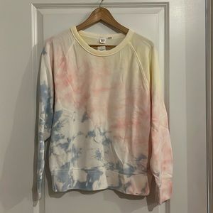 GAP pastel tie-dye sweatshirt. Medium. NWT!